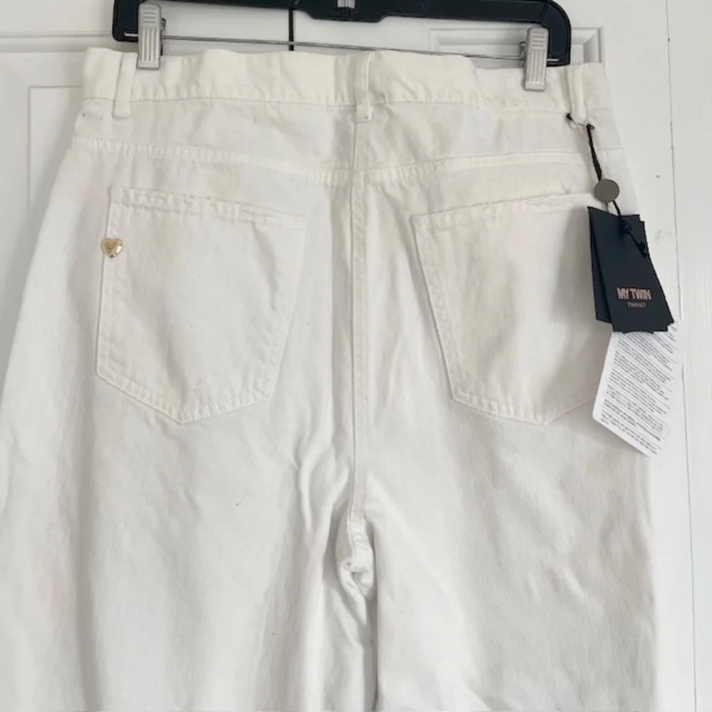 My Twin White Wide Leg Jeans Size 31 NWT - Picture 12 of 13